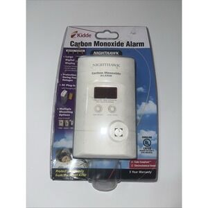 Kidde Plug-In AC/DC Carbon Monoxide Alarm Detector w Digital Display KN-COPP-3